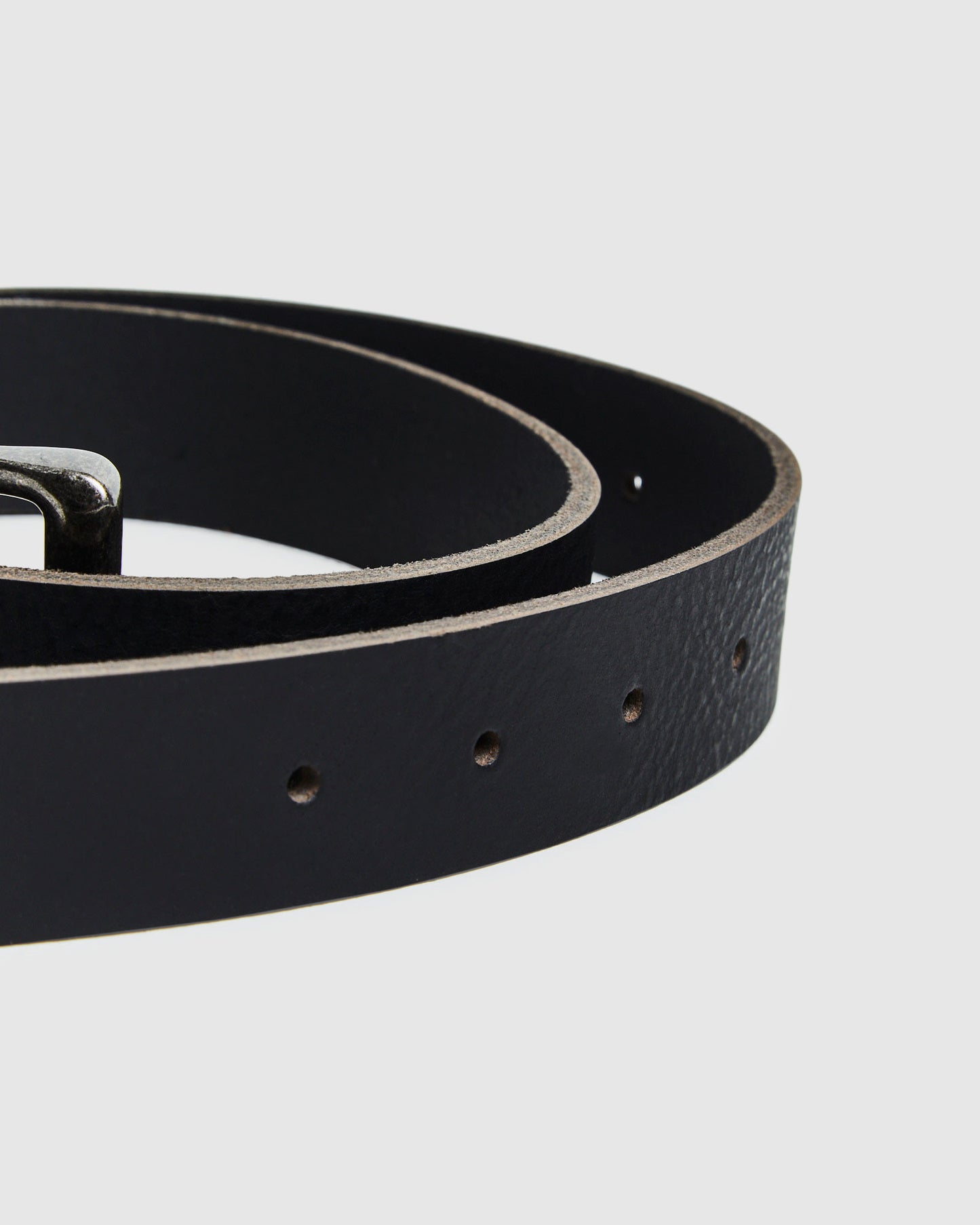 Australian-Made Genuine Leather Belt Black BLACK