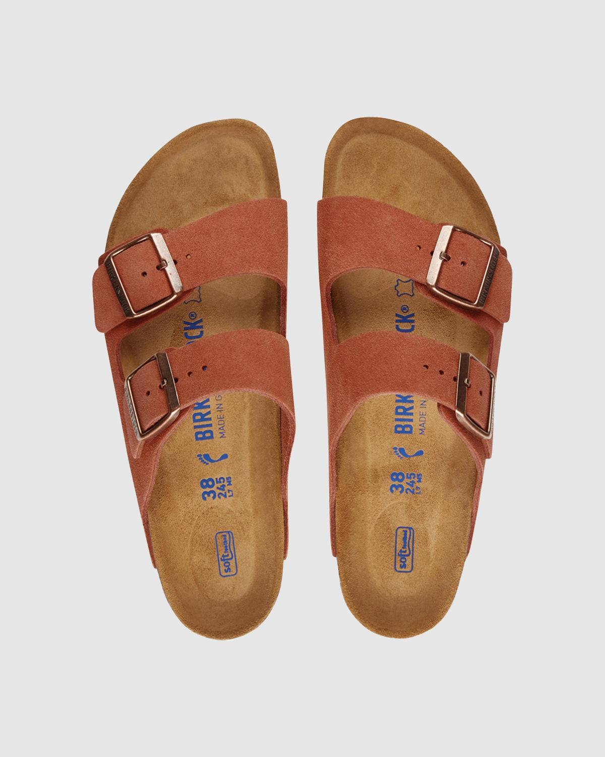 Arizona Suede SFB Regular Sandals Earth Red RED