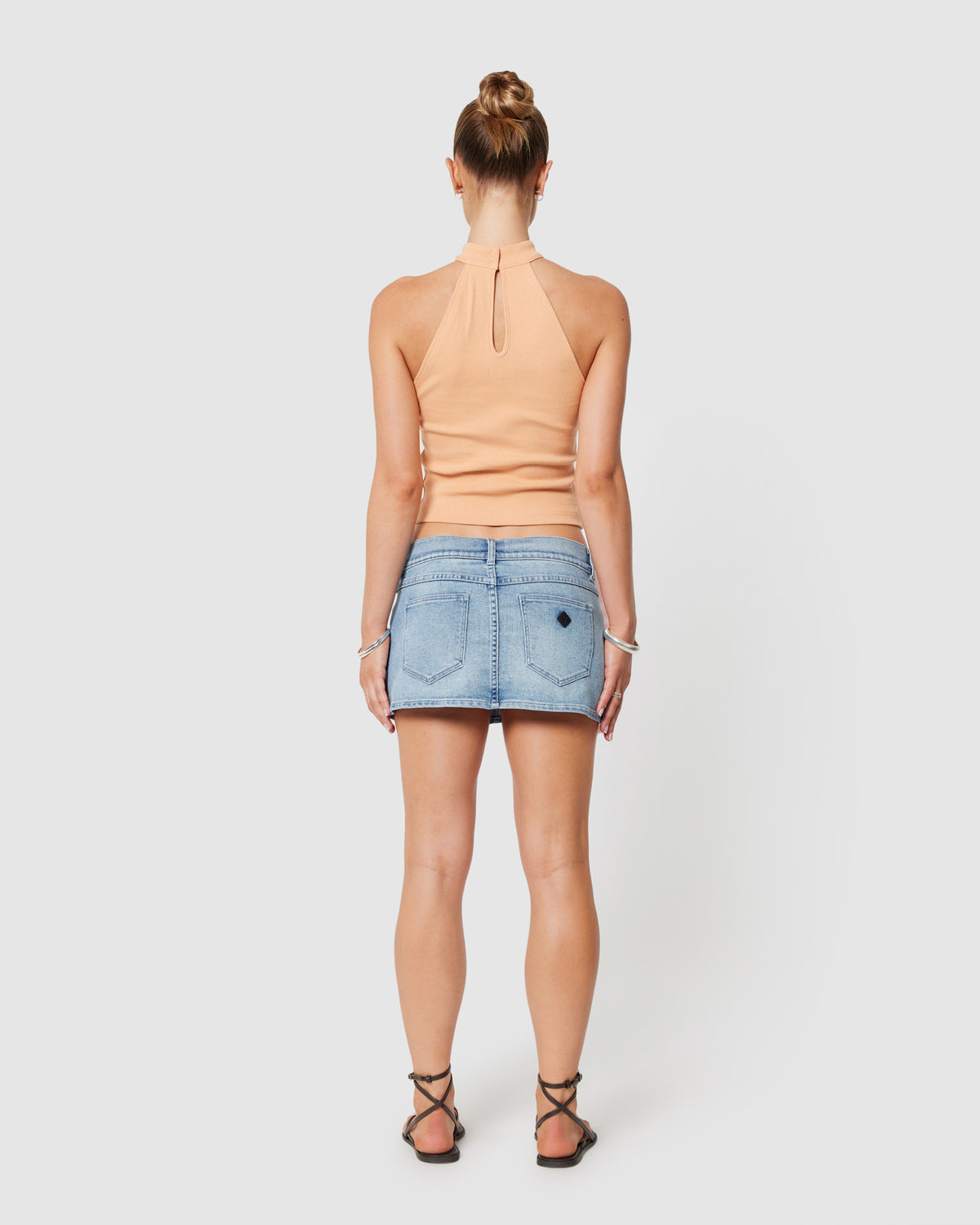 99 Low Denim Skirt Willa LIGHT VINTAGE BLUE