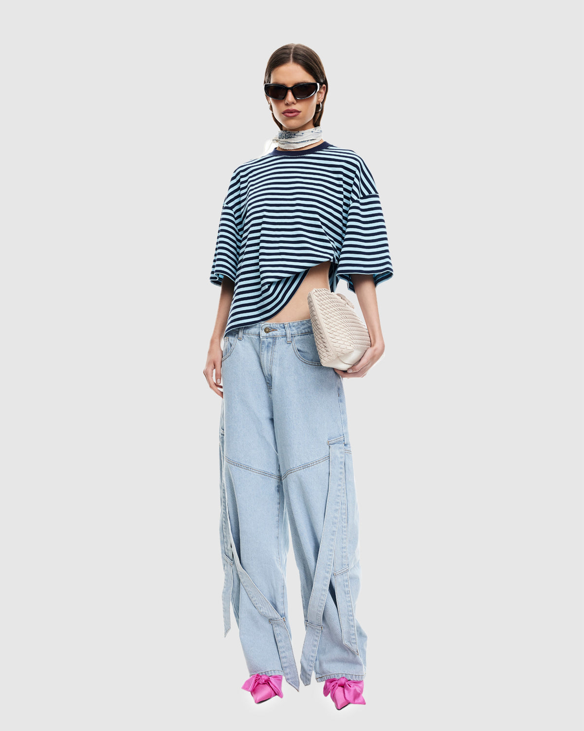 Bloom Short Sleeve T-Shirt NAVY SEA STRIPE