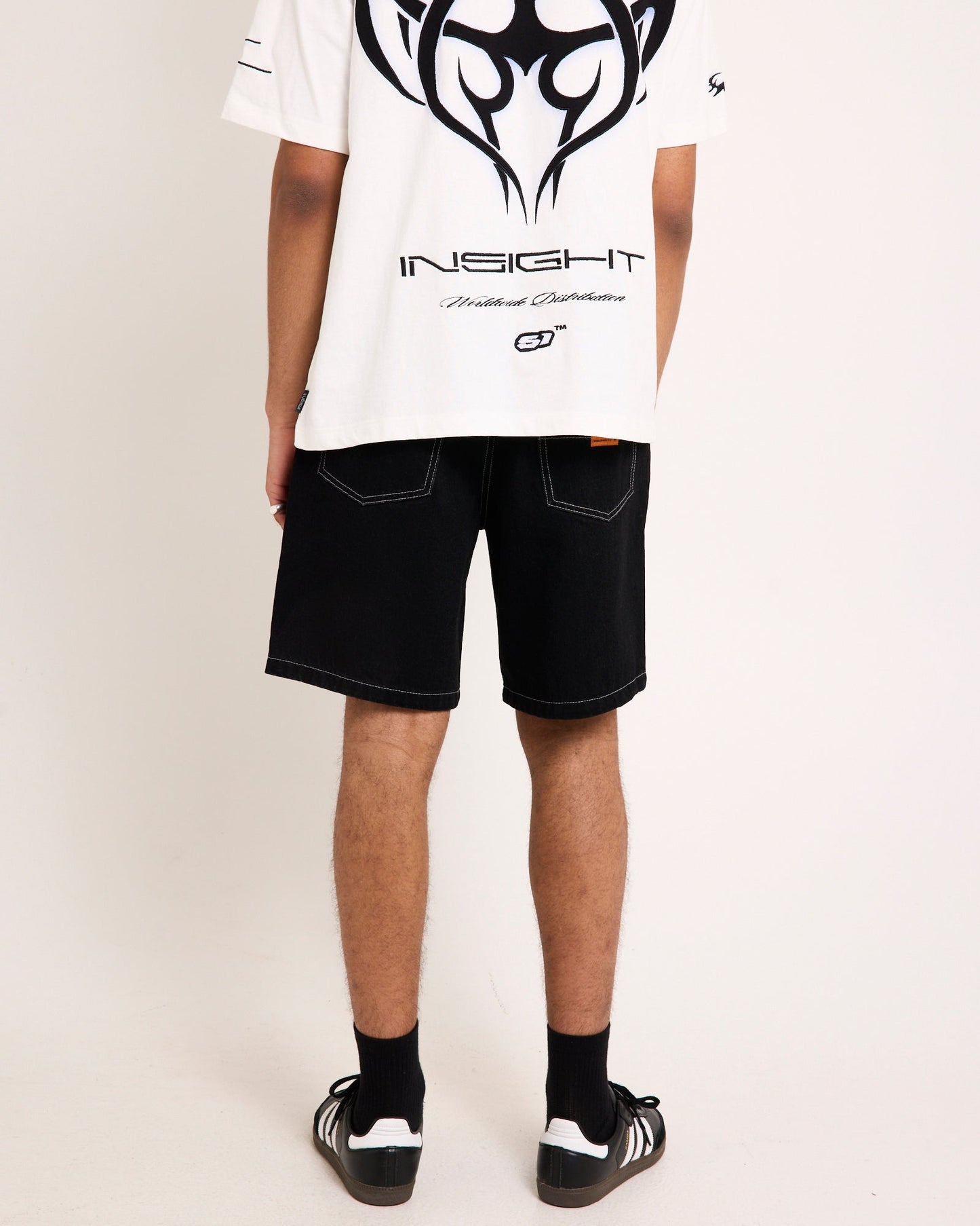 Knocker Contrast Stitch Jort