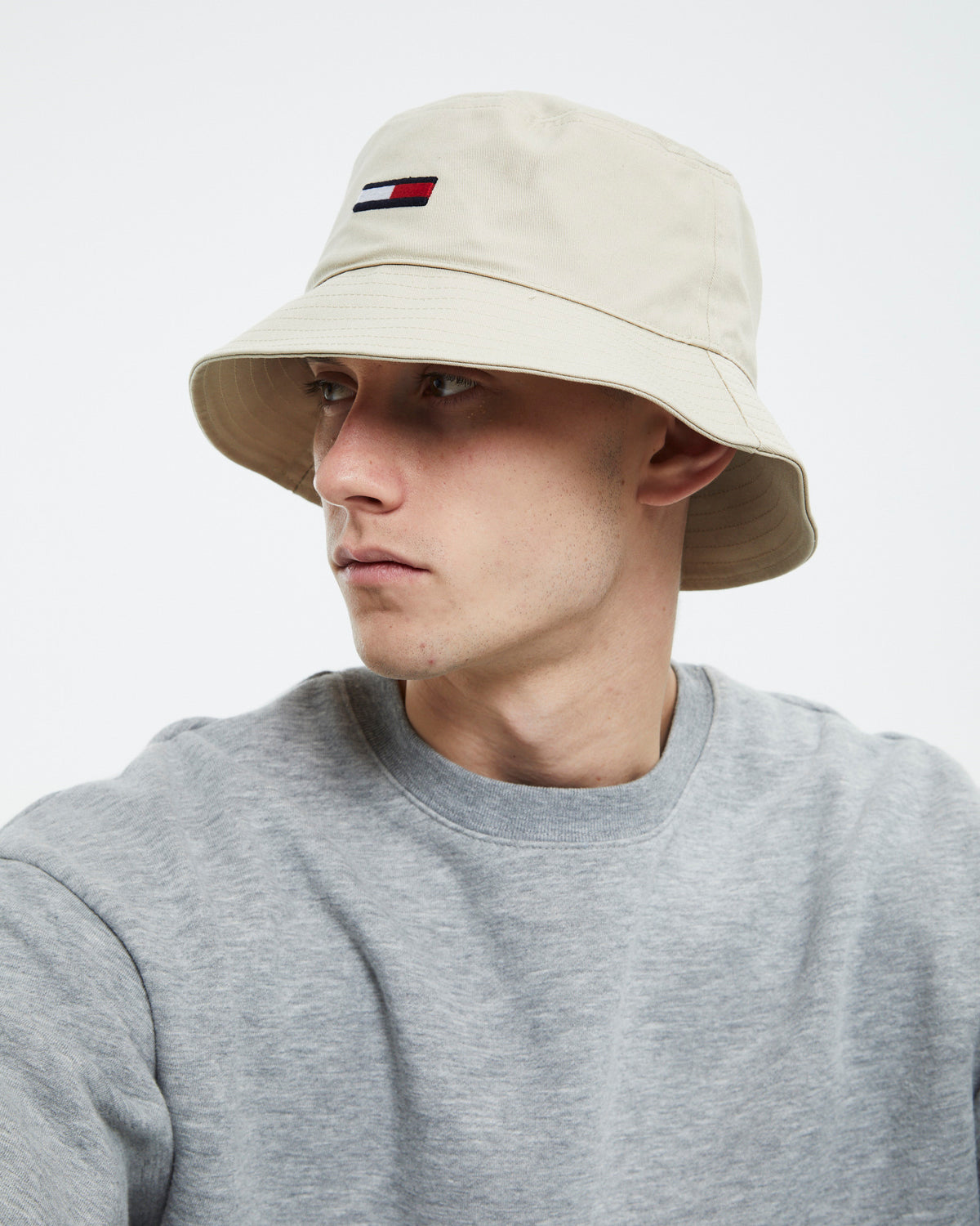 TJM Flag Bucket Hat Sand STONE