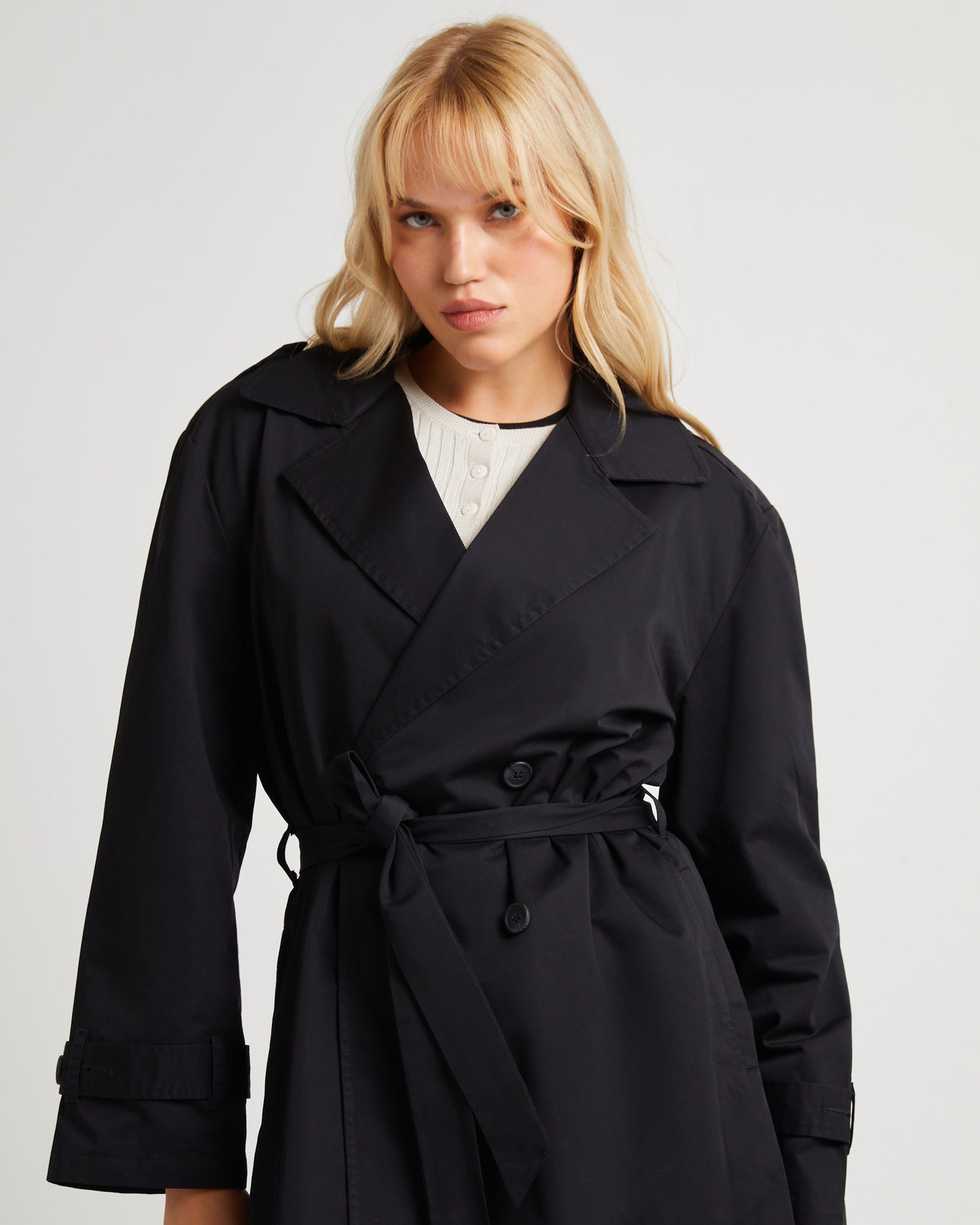 Tamika Trench Coat Black BLACK