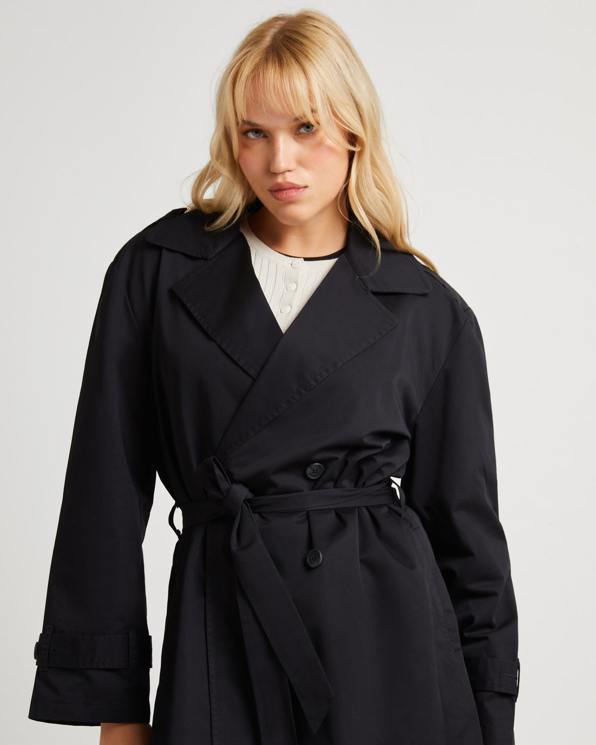 Tamika Trench Coat Black BLACK