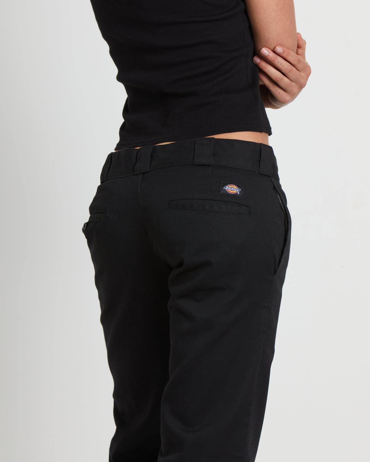 875 Washed Low Rider Pants in Black BLACK