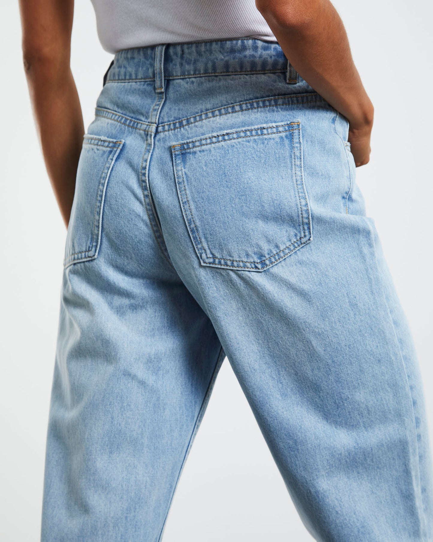 Brandi High Rise Straight Leg Jeans Vintage Blue