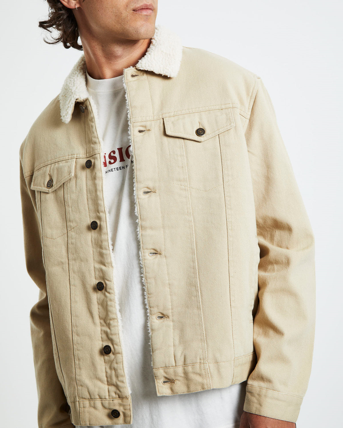 Nickleson Denim Jacket NATURAL