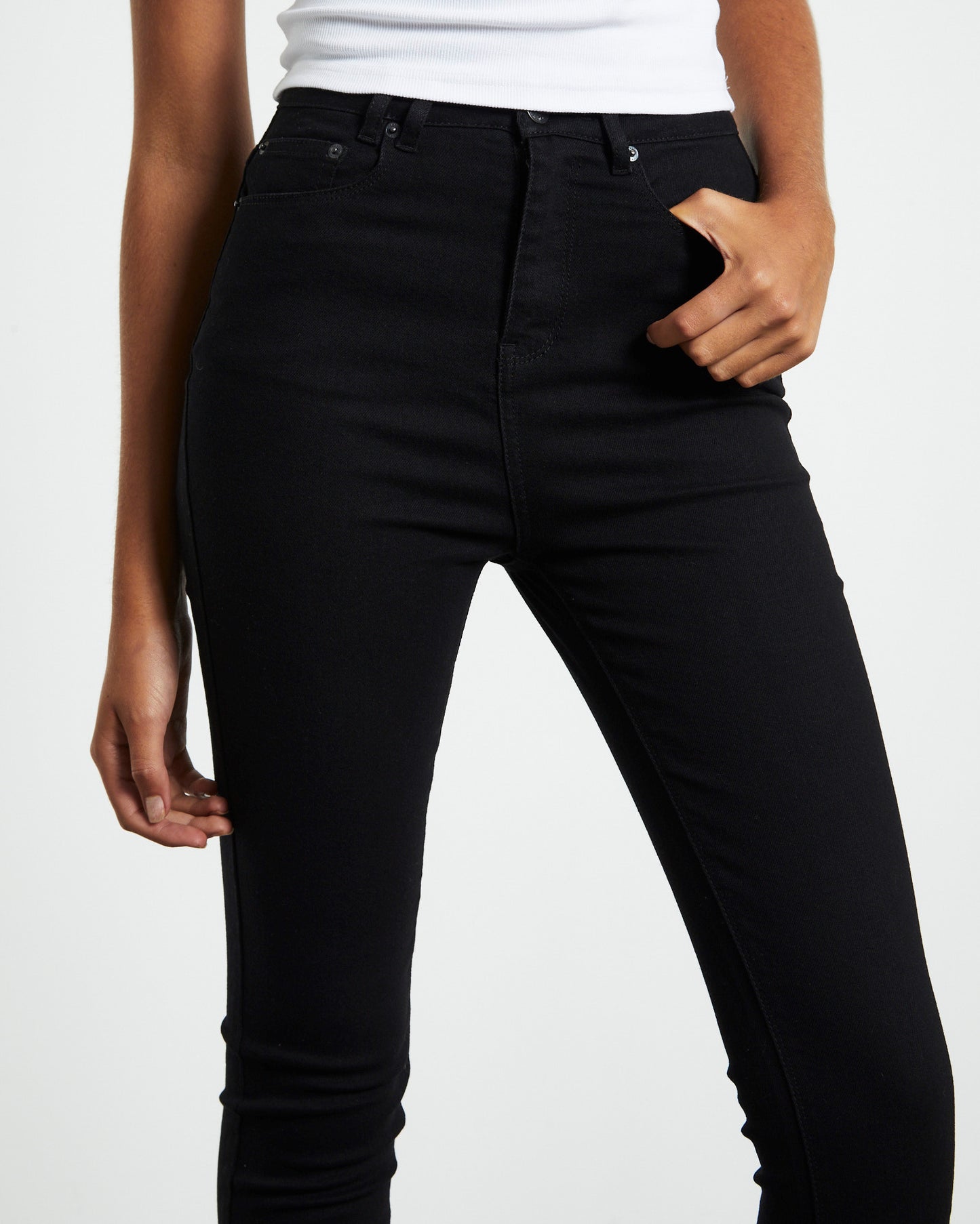 Siena Super High Rise Jeans Jet Black
