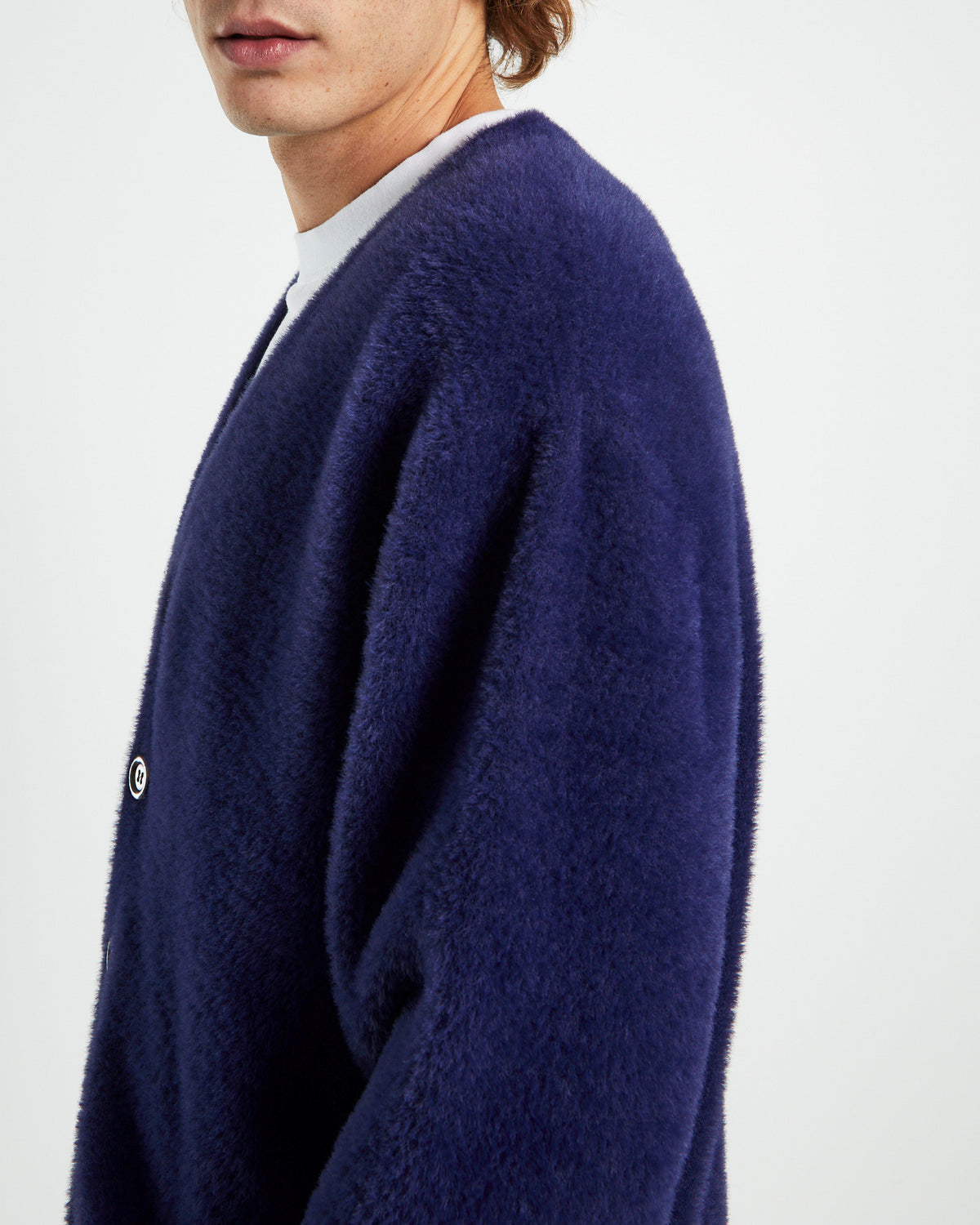 Shag Cardigan Navy NAVY