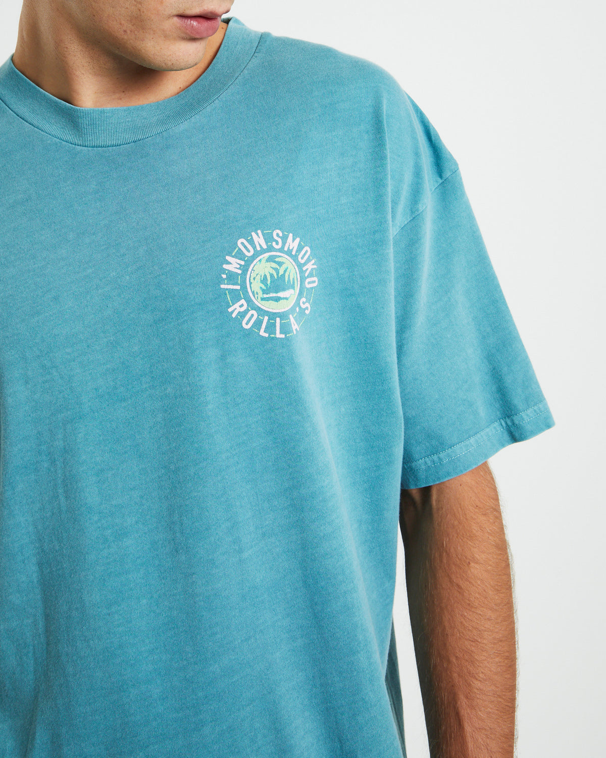 Heavy Smoko Holiday T-shirt Smoke Blue BLUE