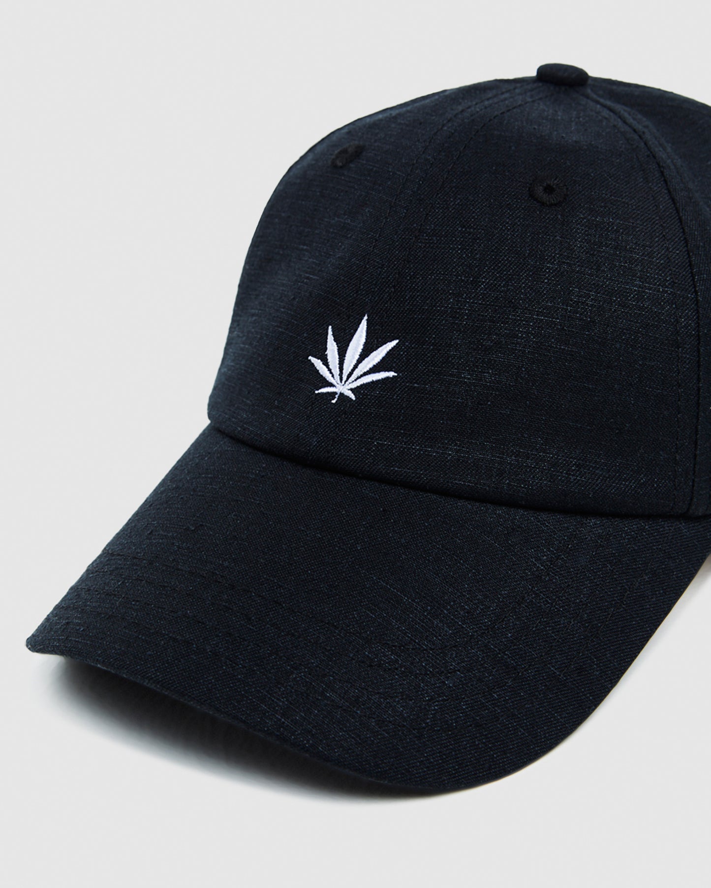 Hemp Six Panel Cap Black BLACK