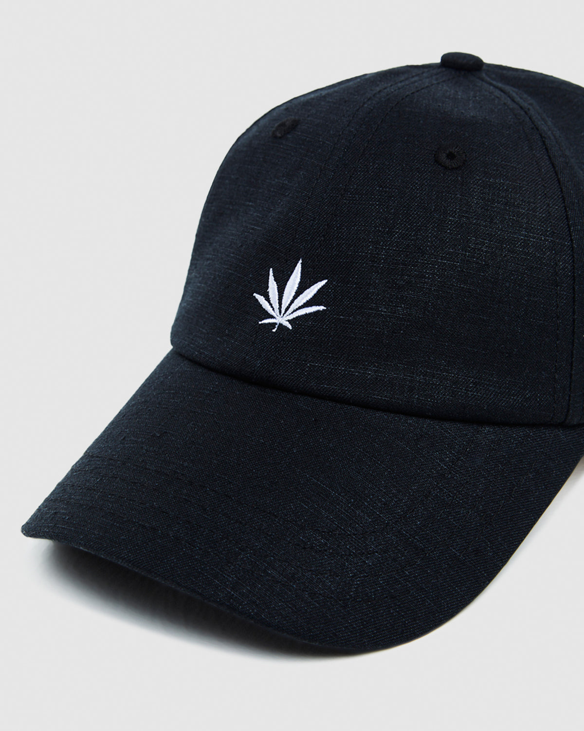 Hemp Six Panel Cap Black BLACK