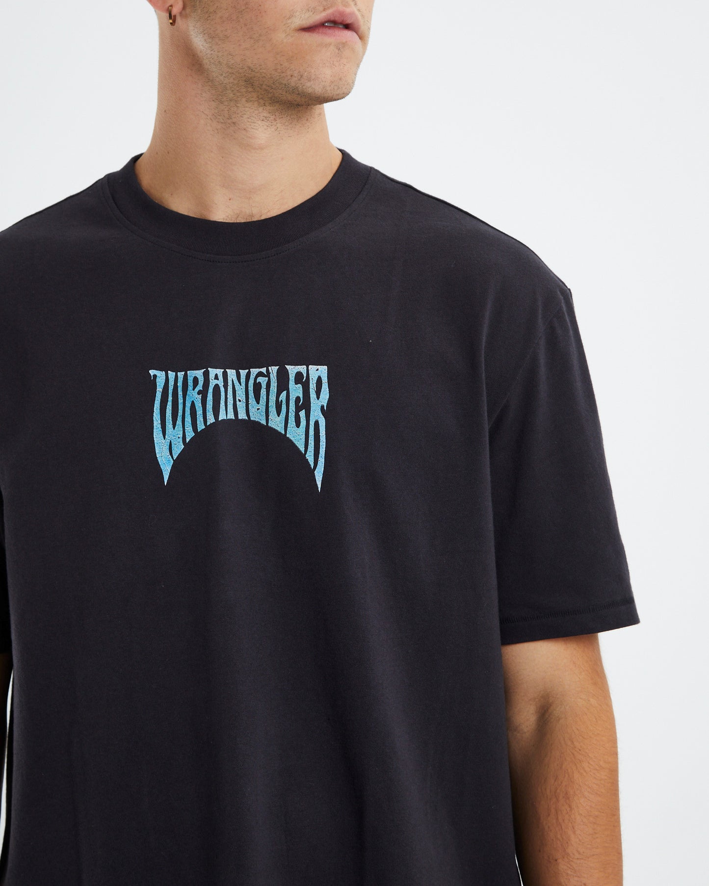 Melting Sun T-Shirt Worn Black