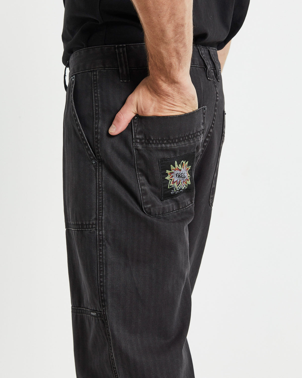 Good Home Pants Washed Black BLACK