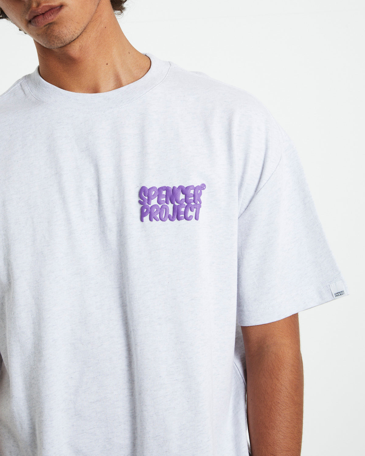 Puffy Short Sleeve T-Shirt Frost Marle Grey LIGHT GR