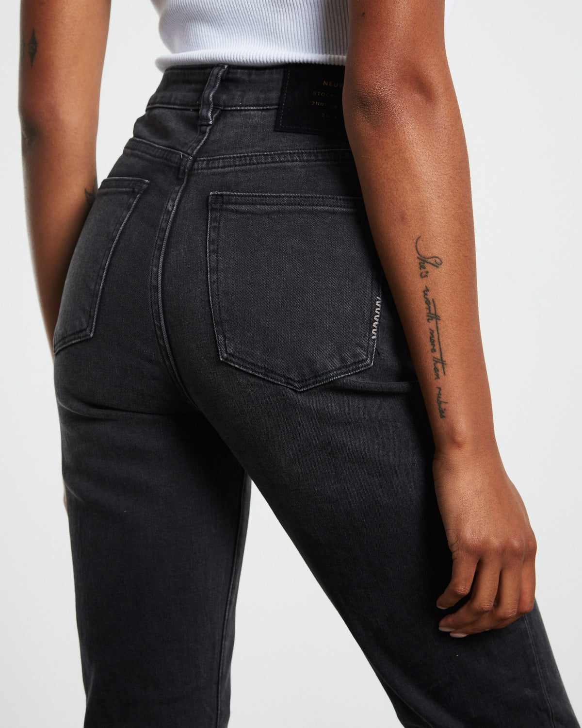 Debbie Bootcut Jeans Moonstruck Black BLACK
