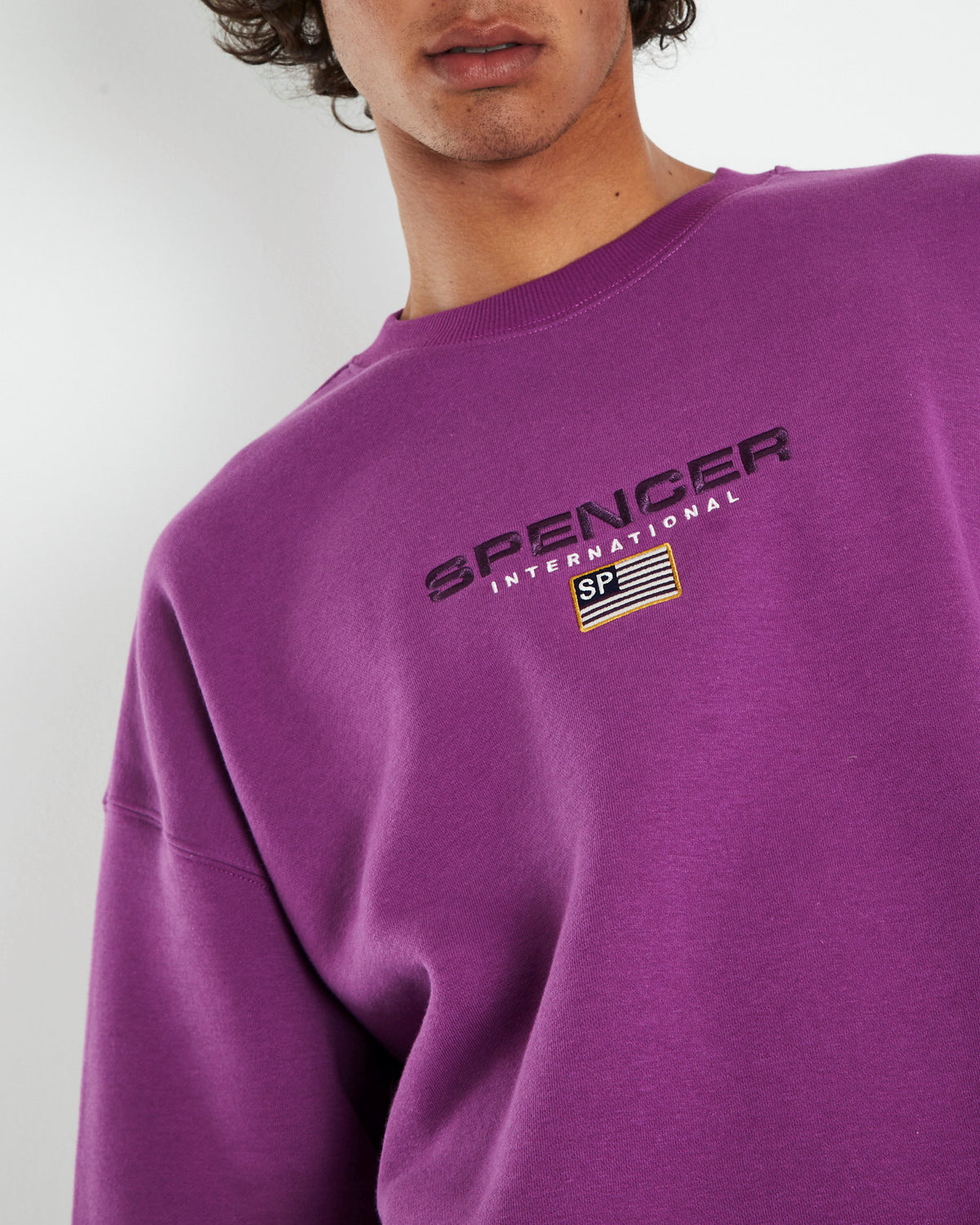 International Crew Neck Grape Purple PURPLE