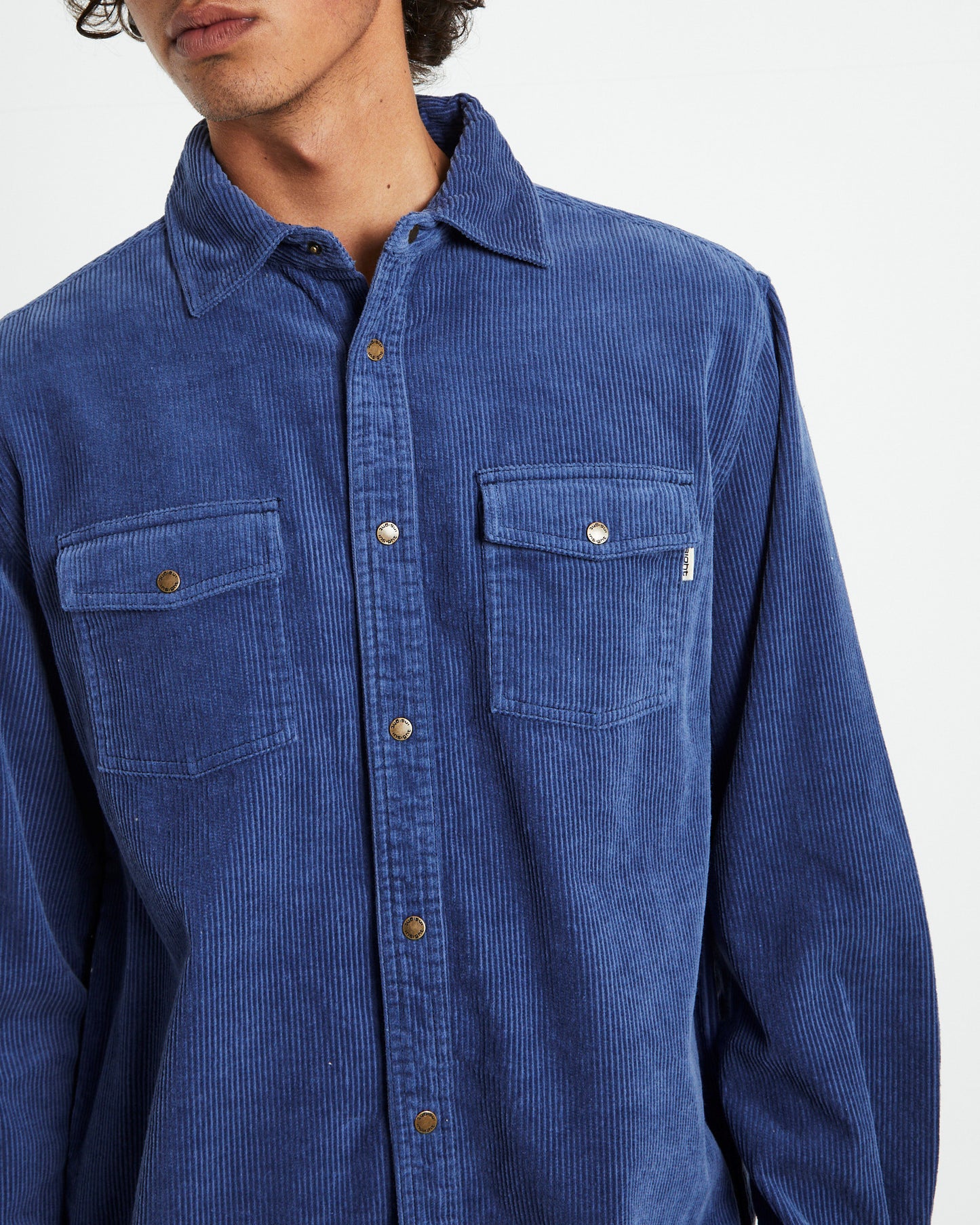 Cassian Overshirt Washed Navy NAVY