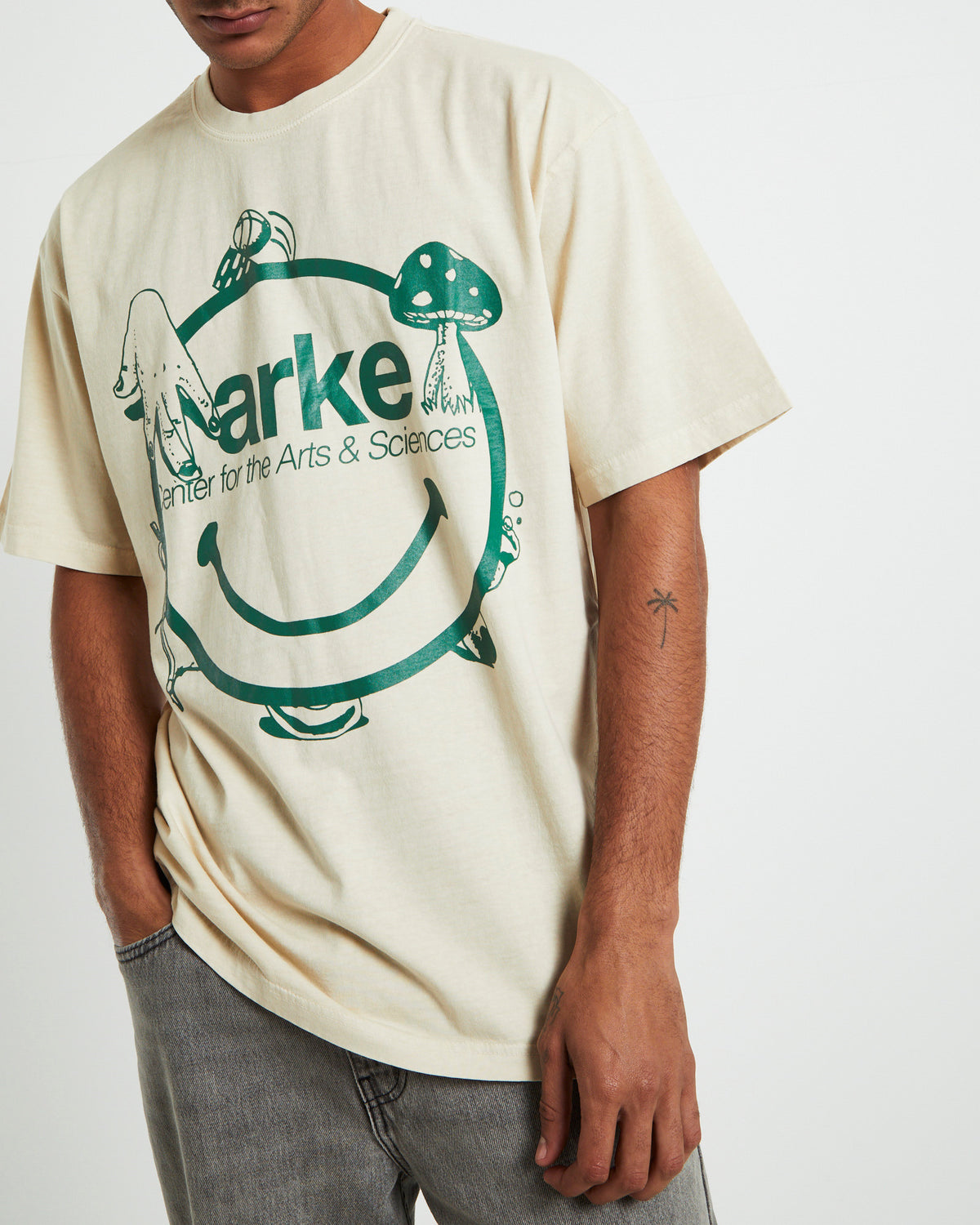 Smiley Arts & Sciences T-shirt Sand NATURAL