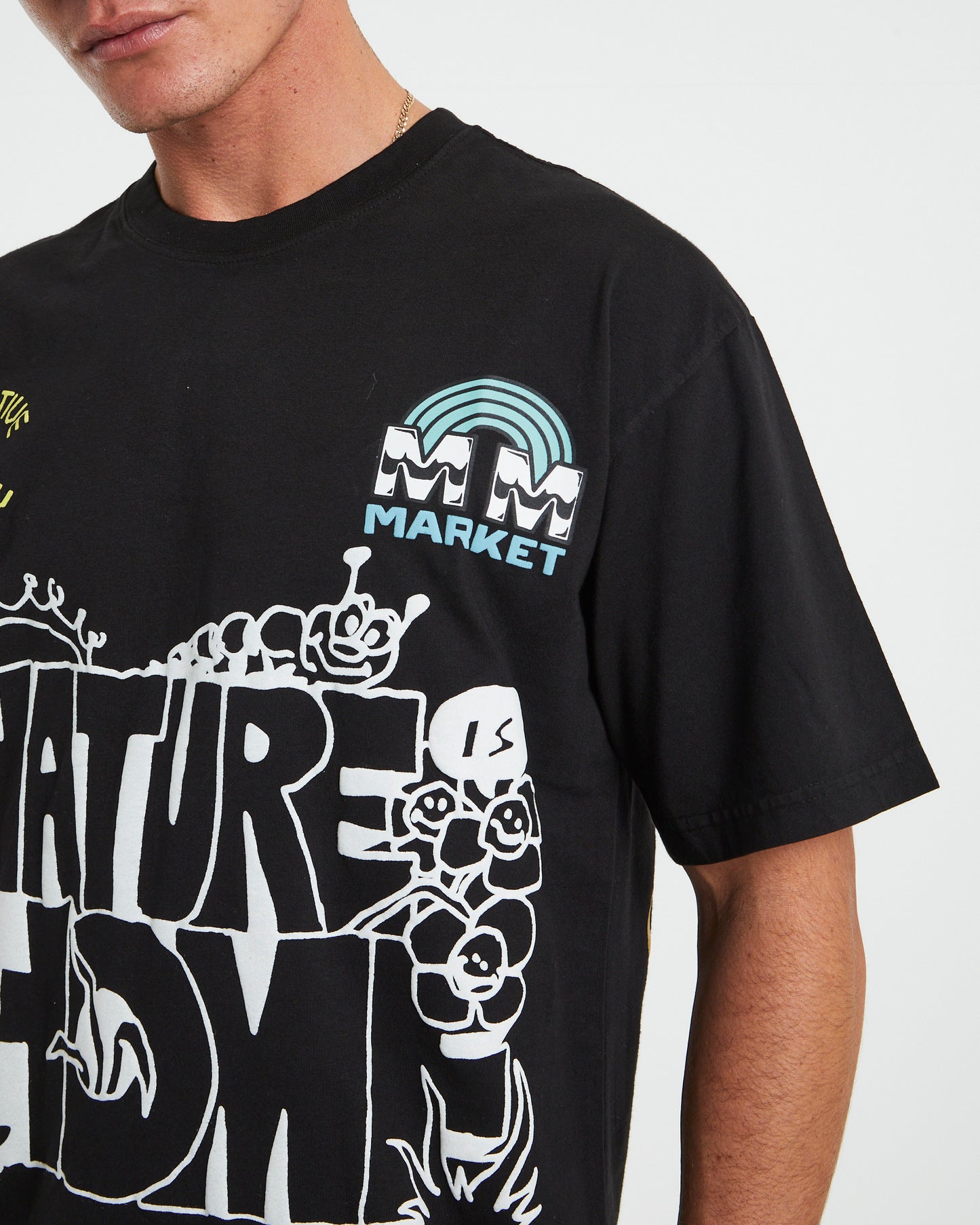 Nature Is Home Short Sleeve T-Shirt in Vintage Black