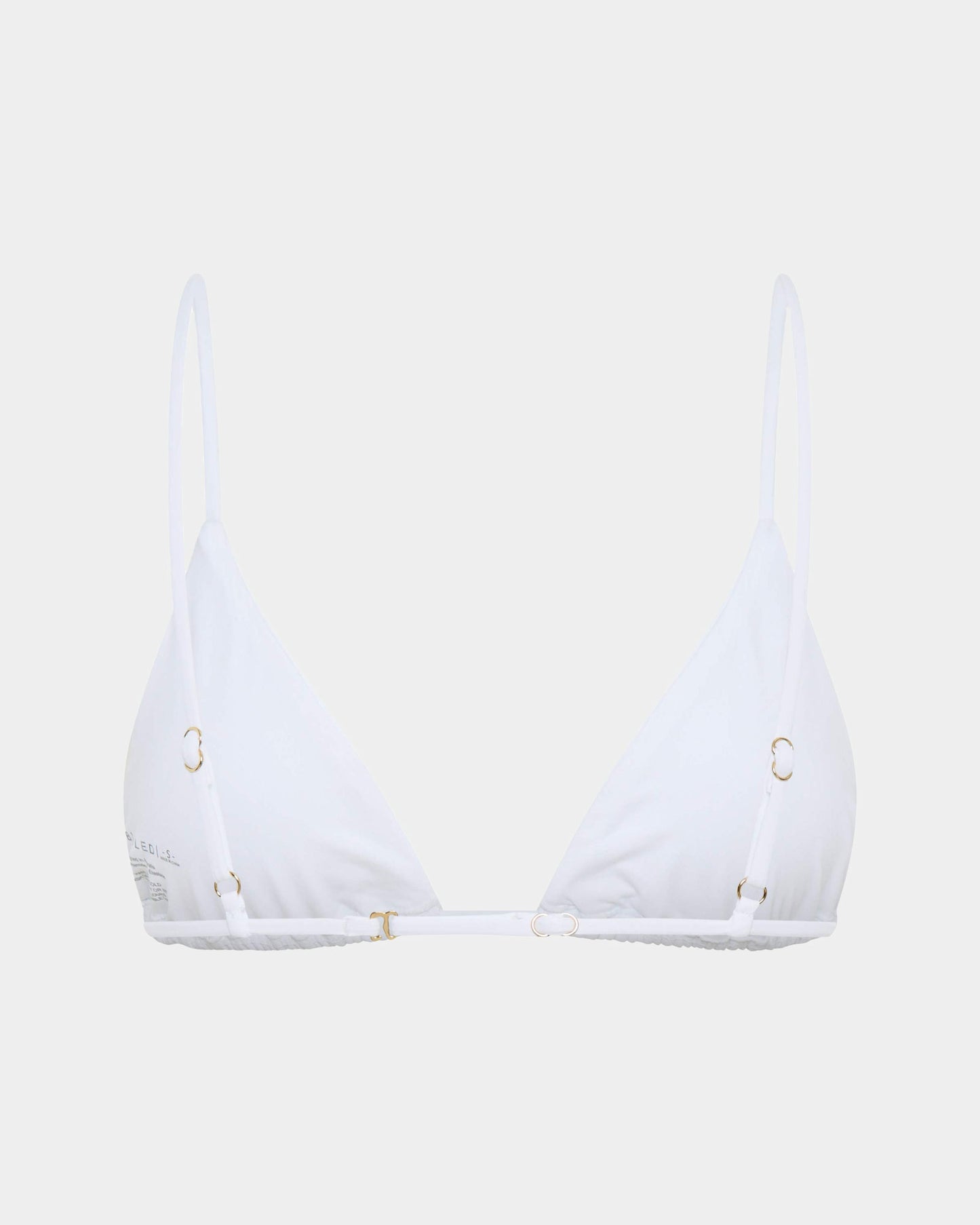 Classic Slide Triangle Bikini Top WHITE