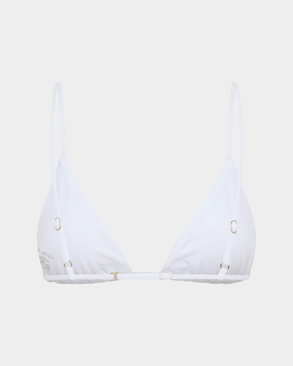 Classic Slide Triangle Bikini Top WHITE