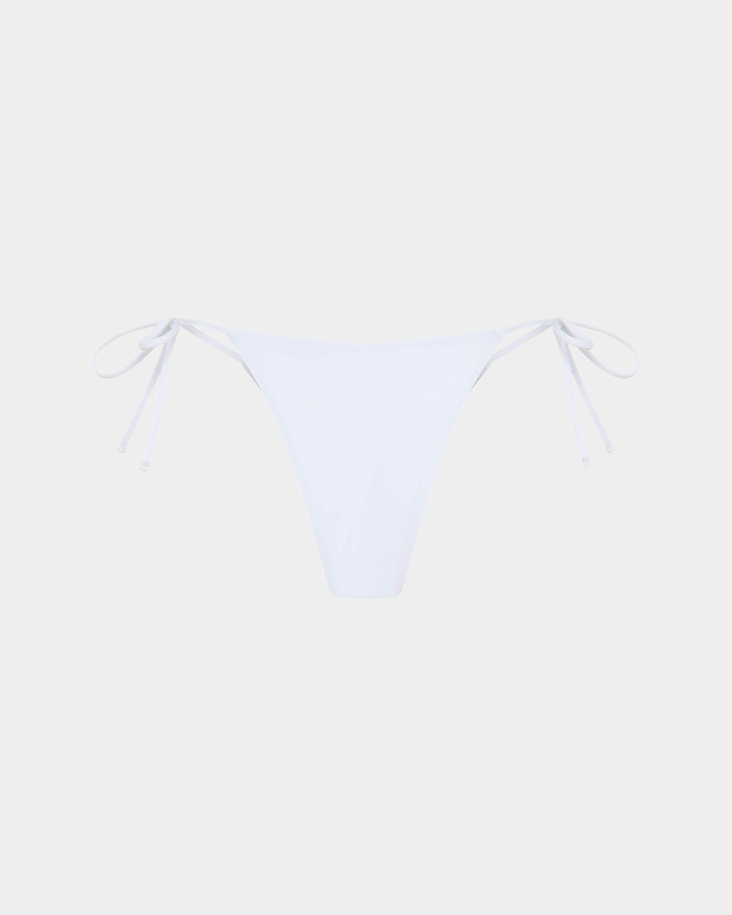 Tie Side Skimpy Biki Bottom WHITE