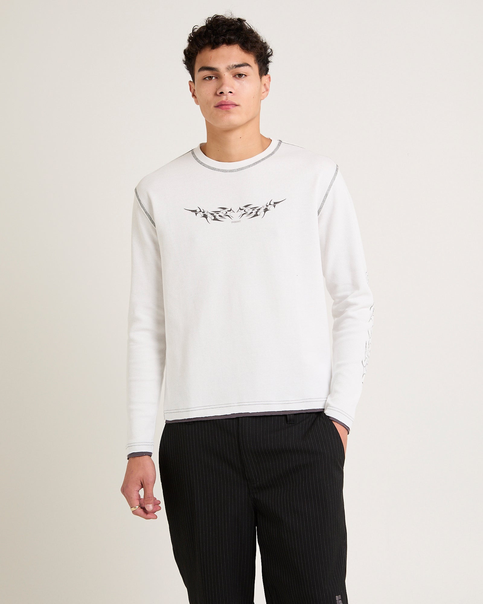 Nu Waffle Long Sleeve T-Shirt WHITE