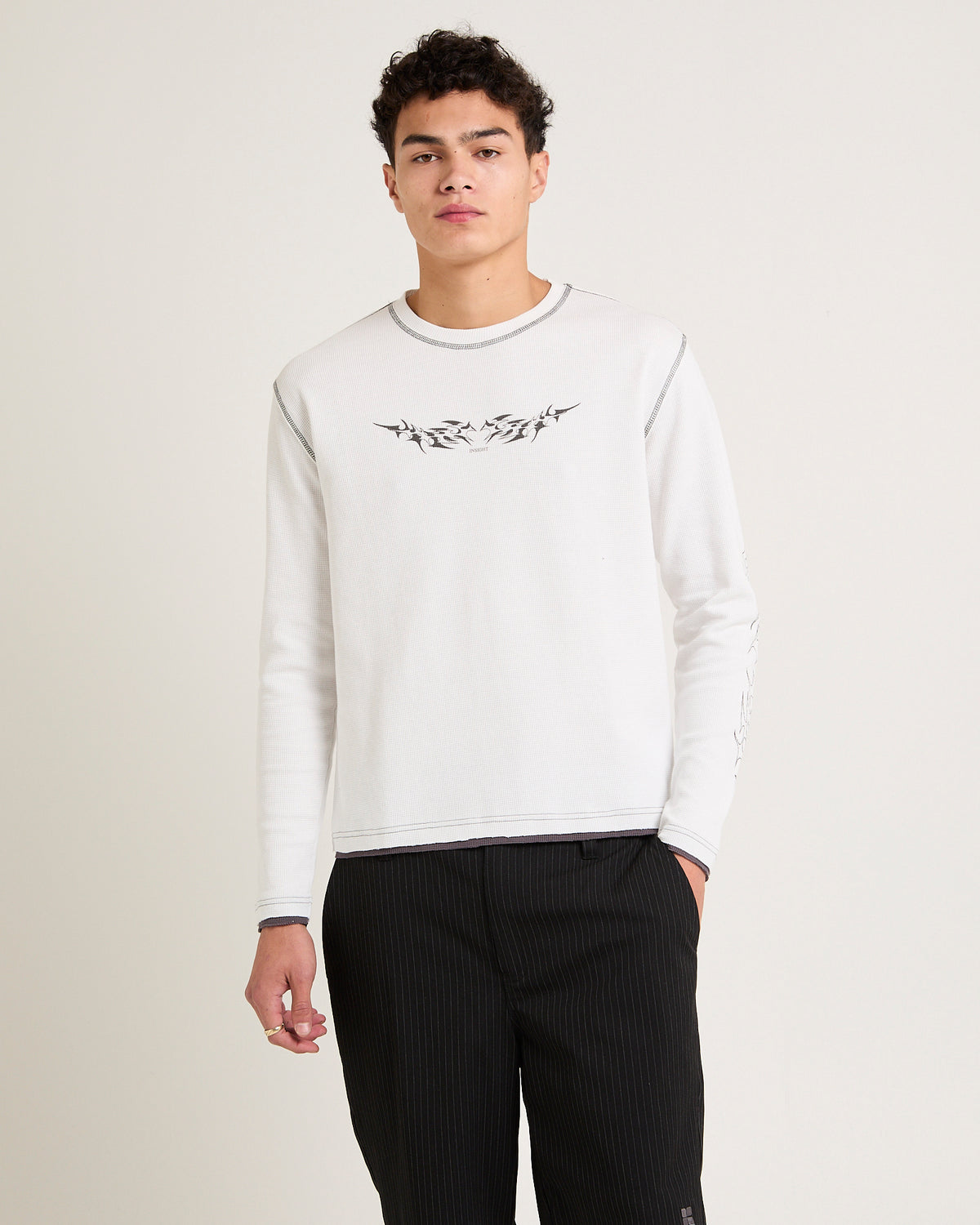 Nu Waffle Long Sleeve T-Shirt WHITE