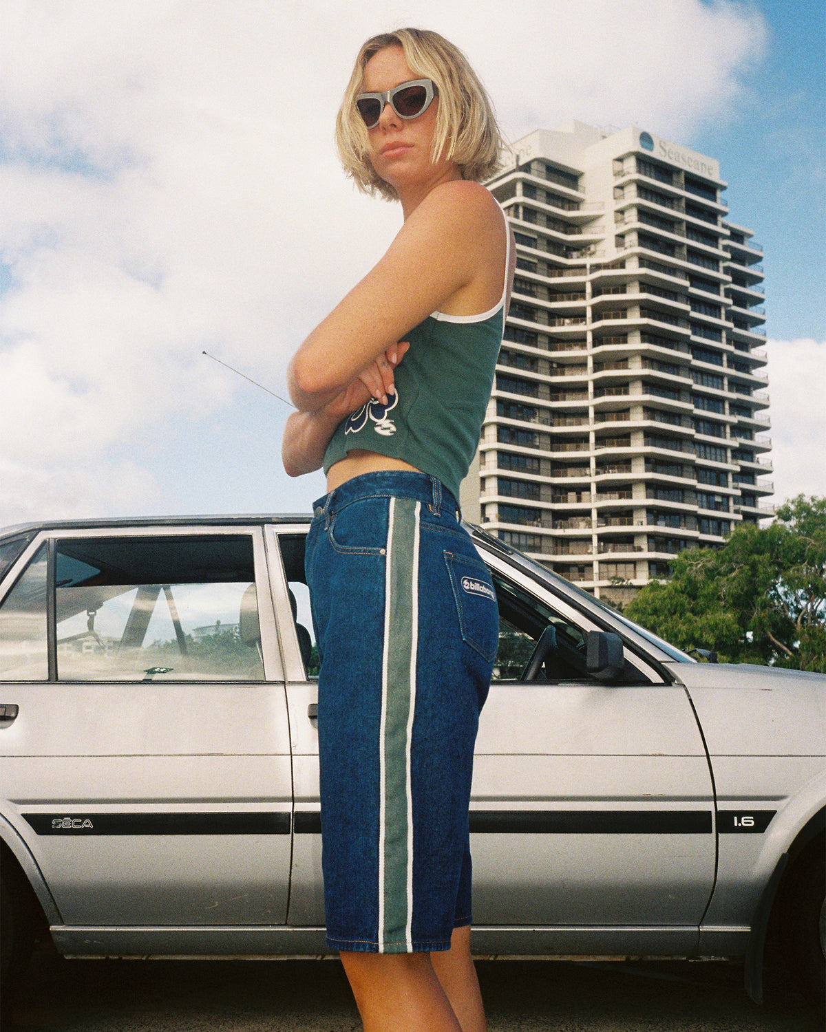 Bong Rule Denim Jorts SUN FADED INDIGO