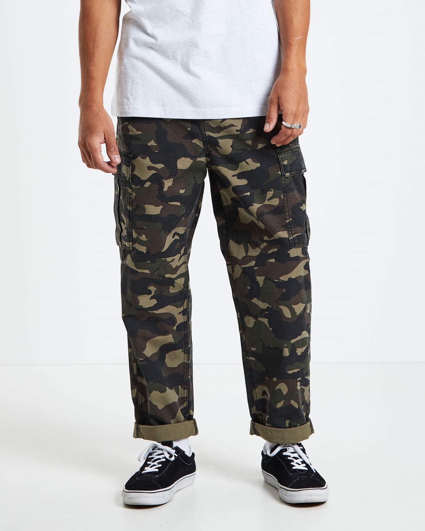 Surplus Ripstop Cargo Pants Camo GREEN