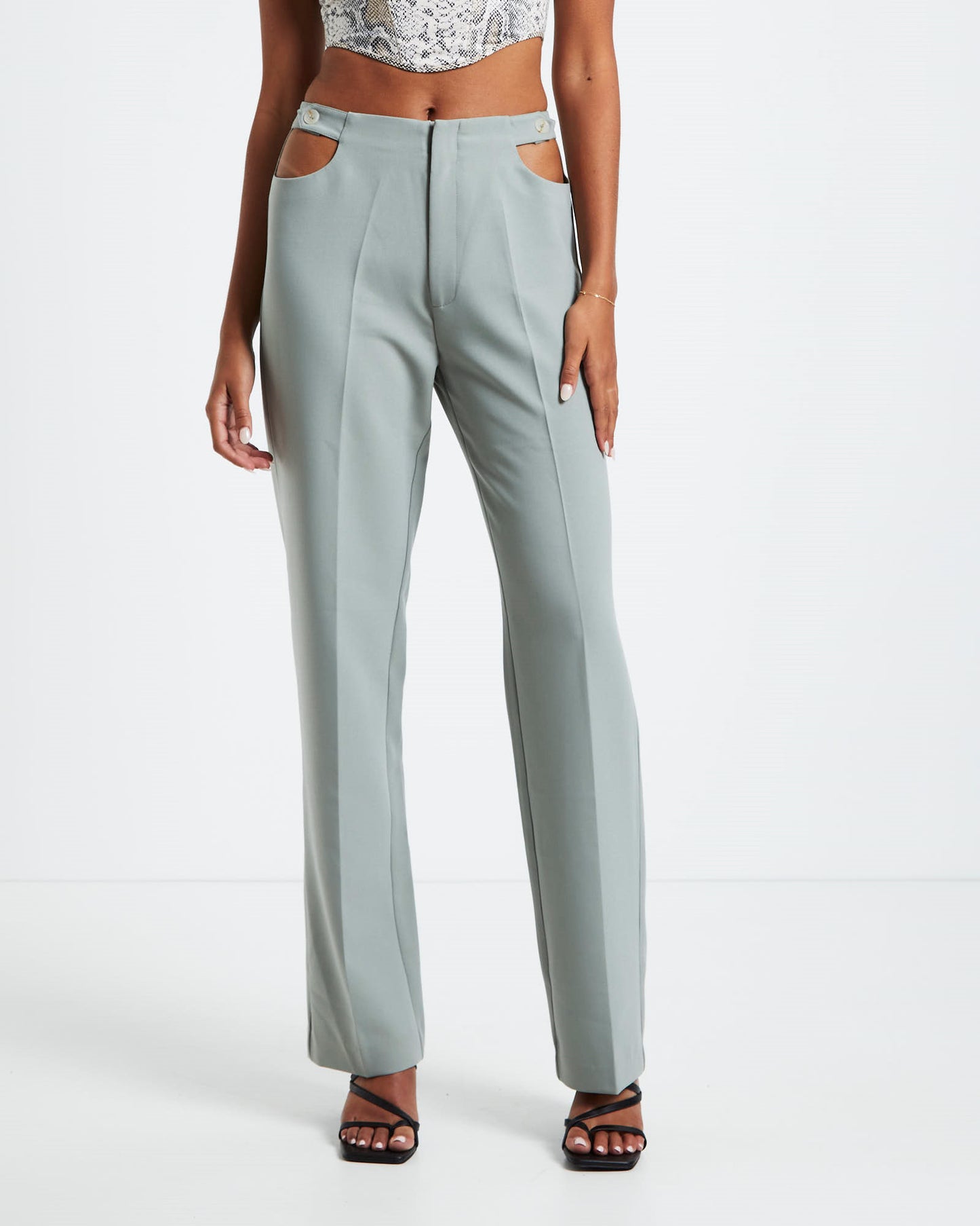 Lori Cut Out Tailored Pants
