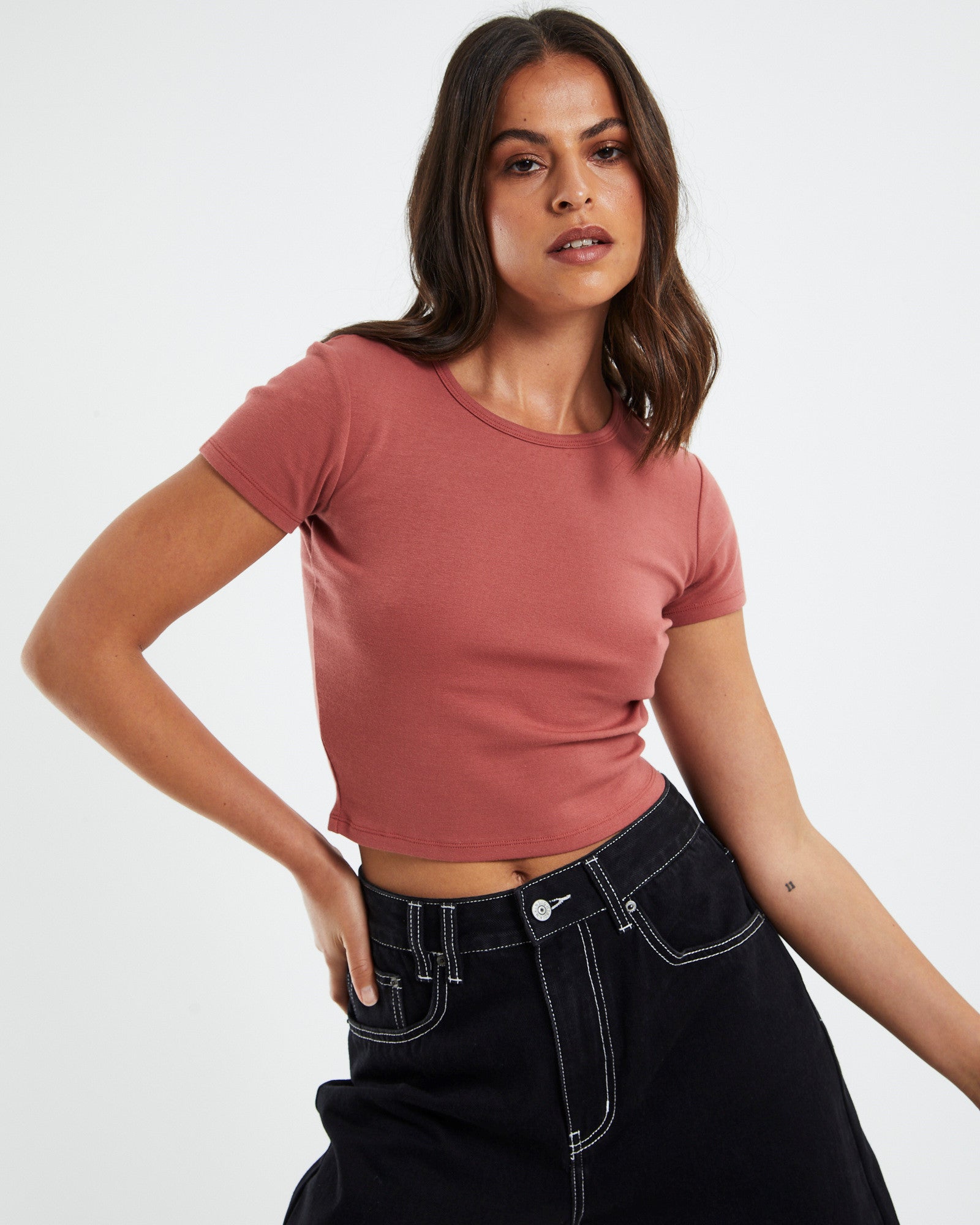 Baby Tee Brick Red