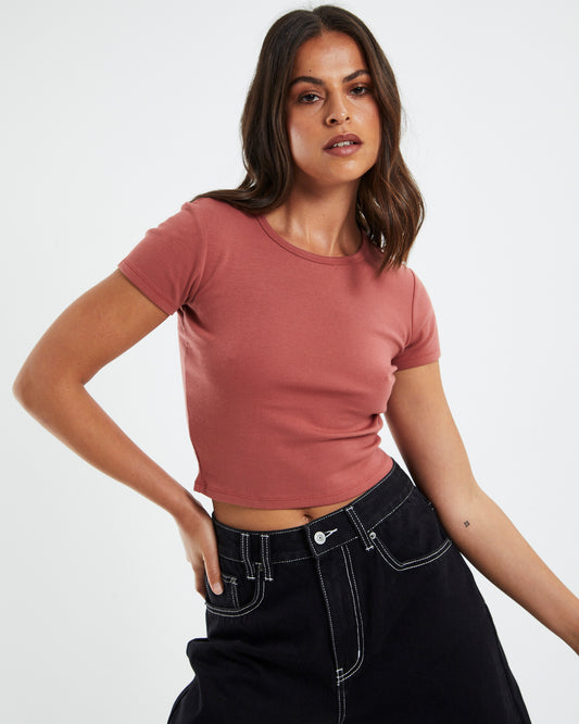Baby Tee Brick Red