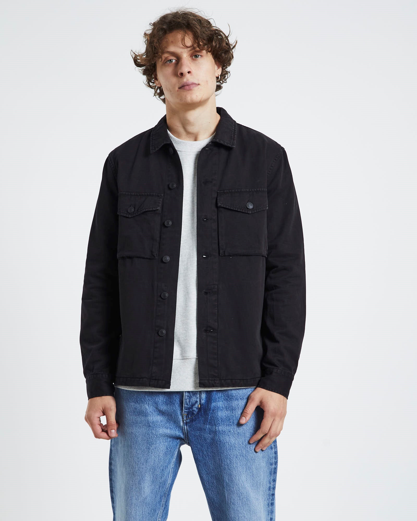 Miller Overshirt Black BLACK