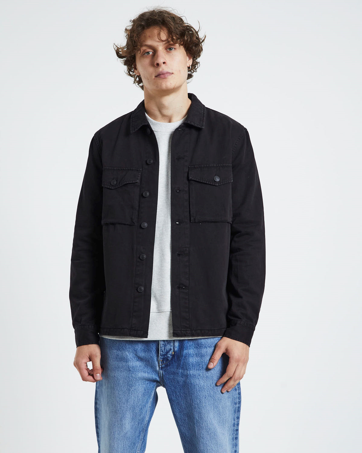Miller Overshirt Black BLACK