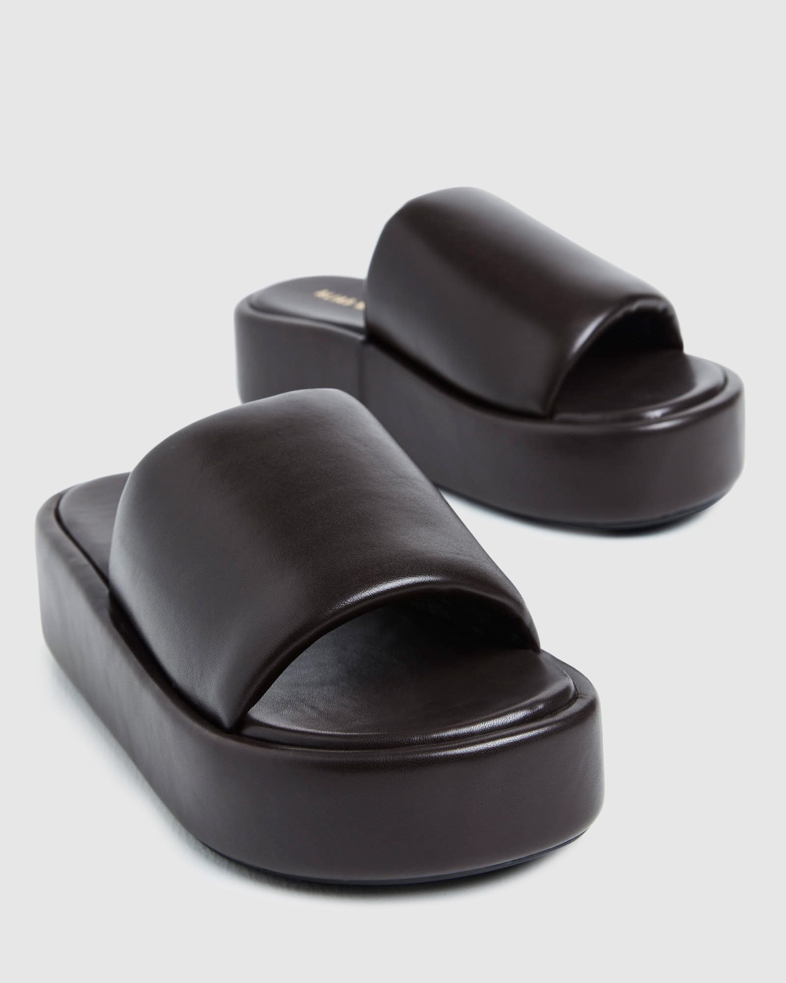 Andi Leather Sandals Choc Brown BROWN