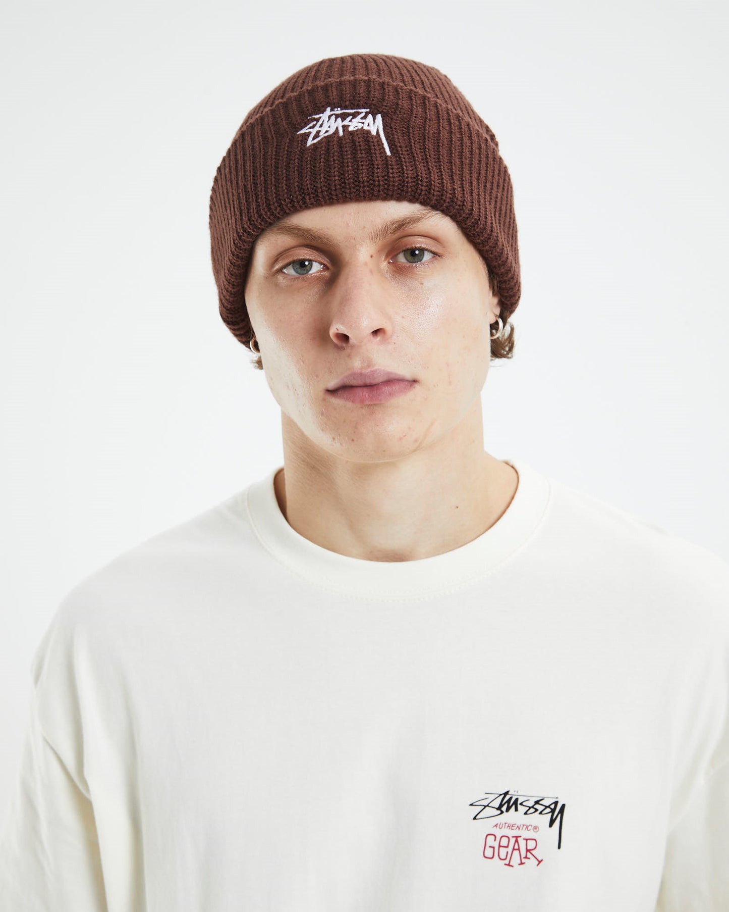 Stock Cuff Beanie Brown