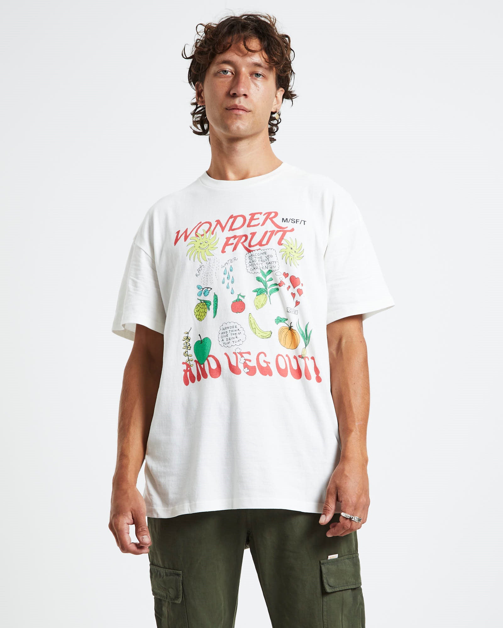Wonder Fruit T-Shirt Washed White WHITE
