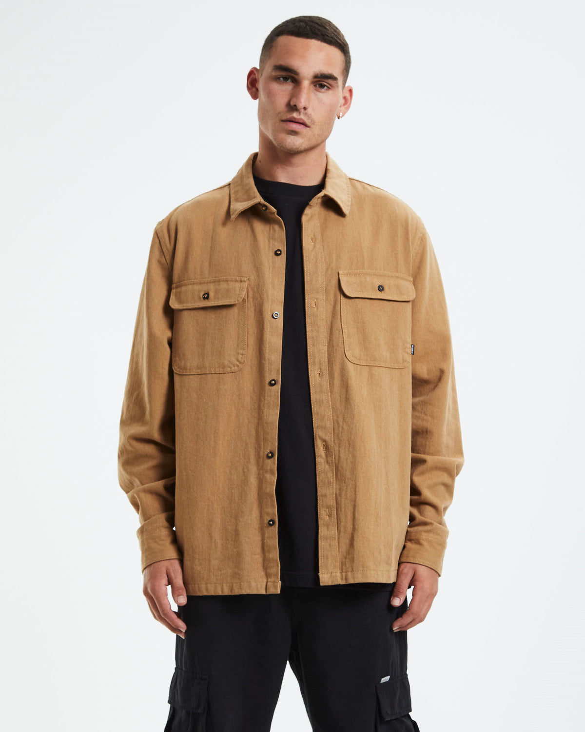 Up Nation Work Long Sleeve Shirt Tan TAN