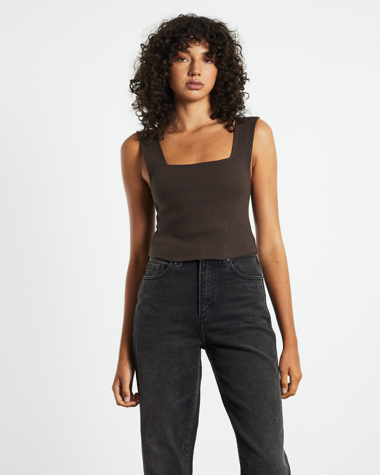 Jonesy Atelier Singlet Espresso Brown BROWN