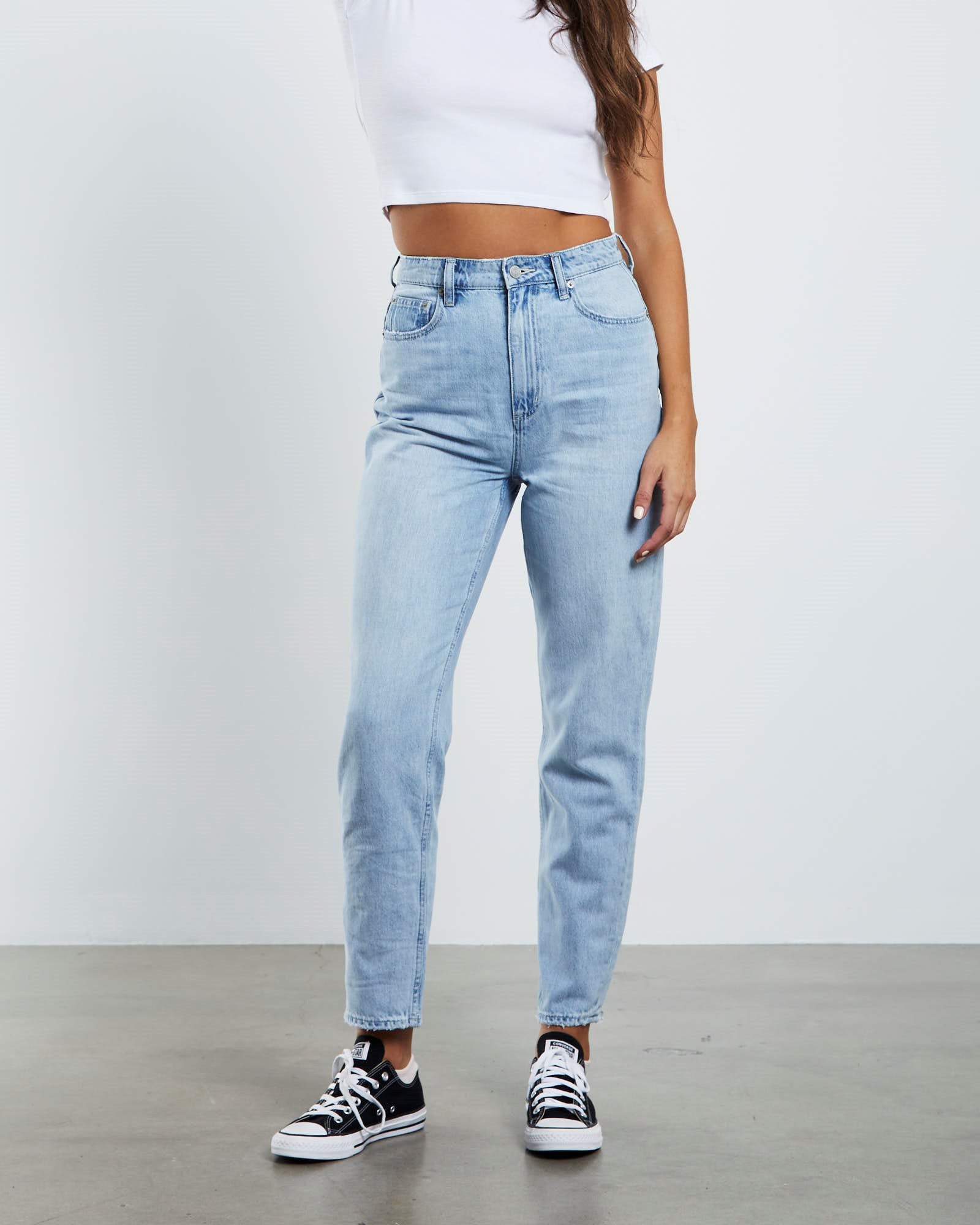 High Moms Jeans Oxy Stone Blue BLUE
