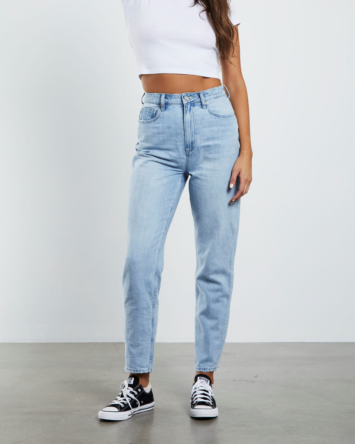 High Moms Jeans Oxy Stone Blue BLUE