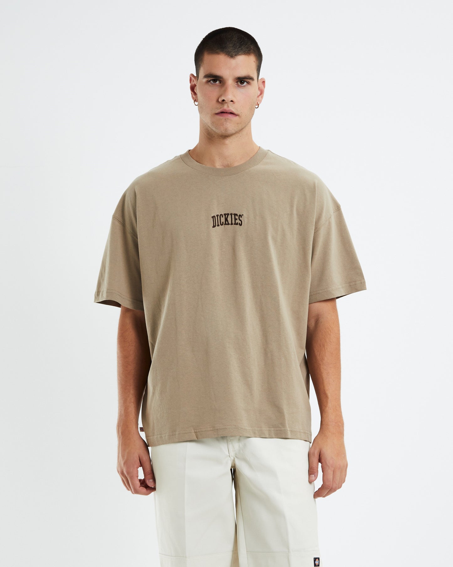 330 Mini Embroidery T-Shirt Khaki