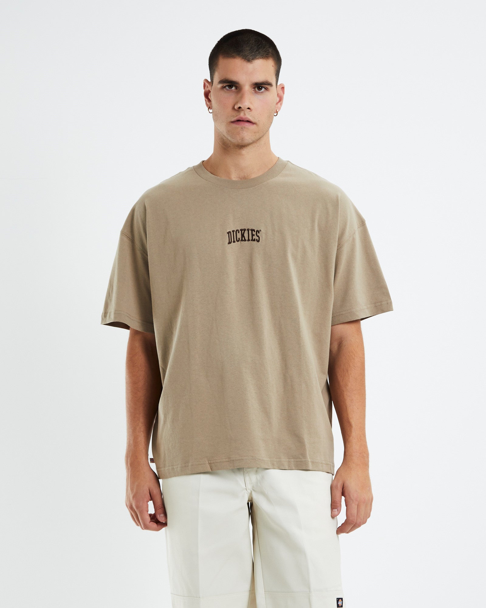 330 Mini Embroidery T-Shirt Khaki KHAKI