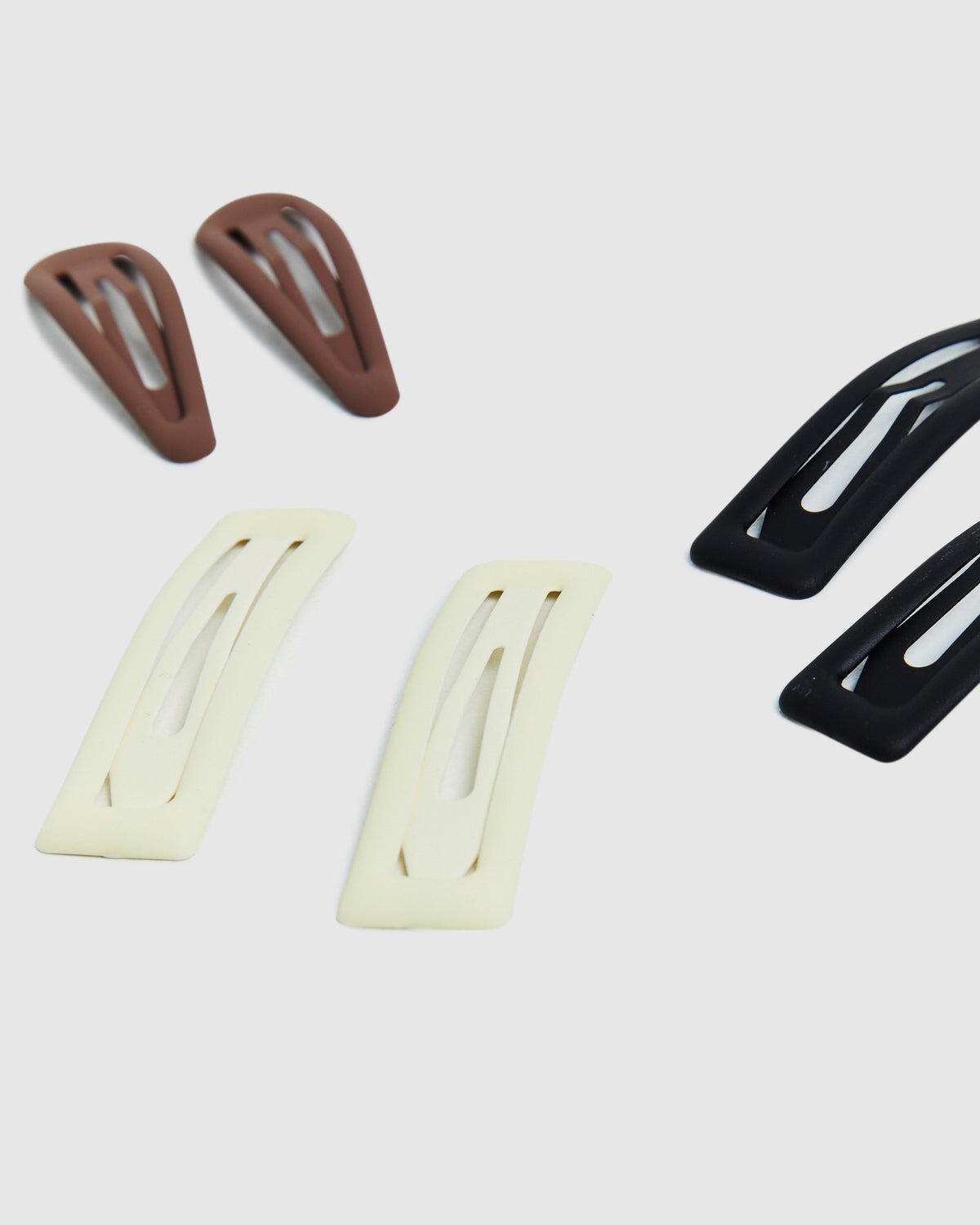 Puff Clips 3 Pack Brown/Cream/Black MULTI CO