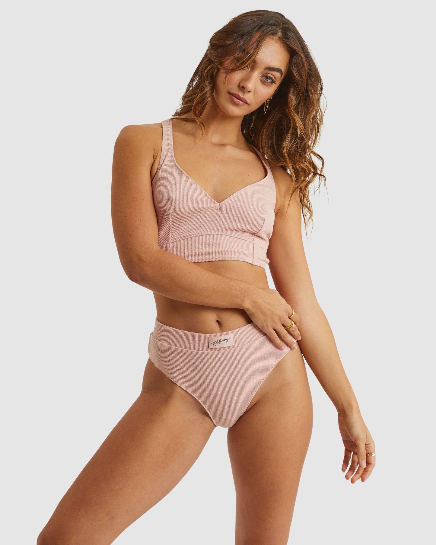 Elle Lounge Bra Blush Pink