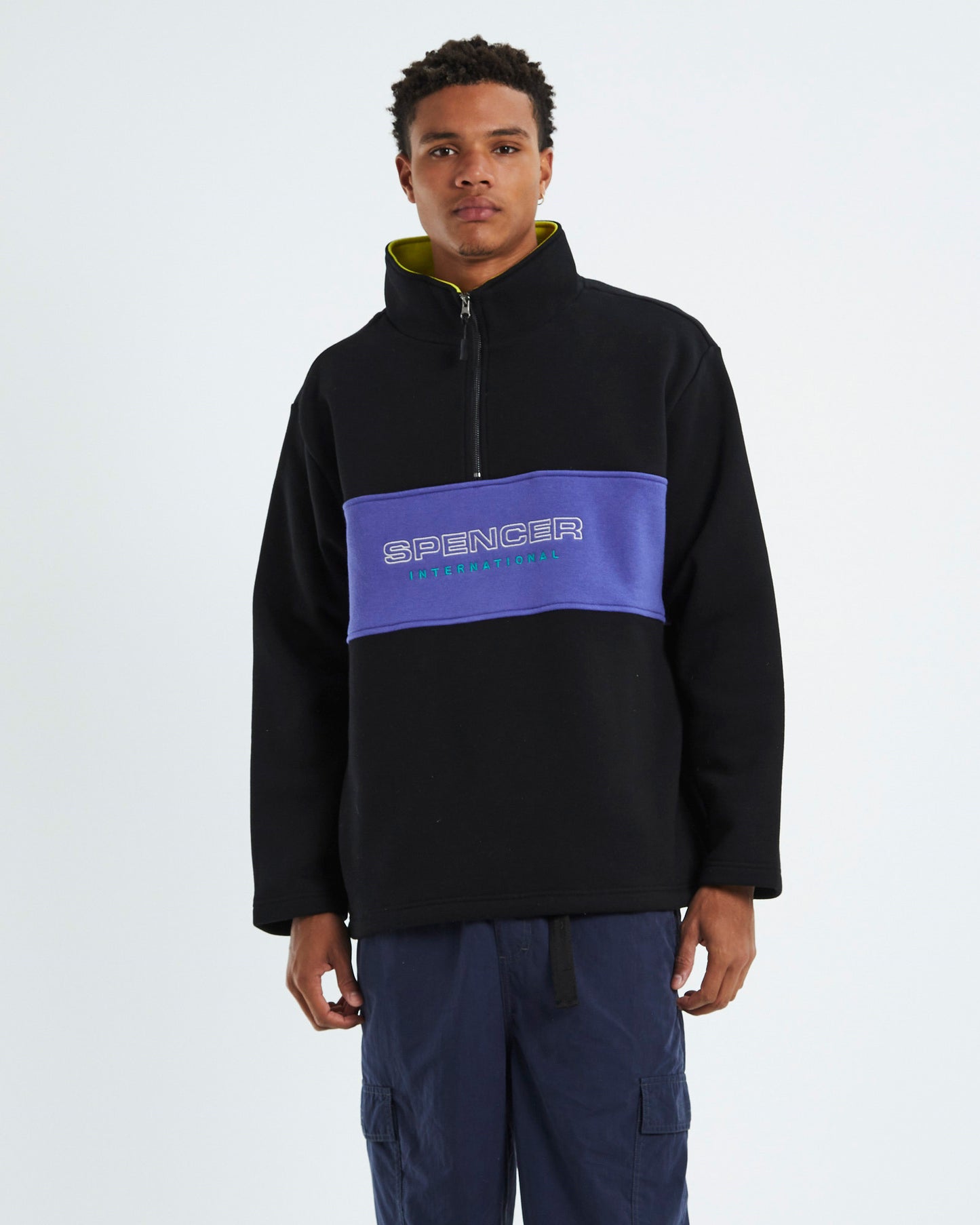 International 1/4 Zip Jumper Neon