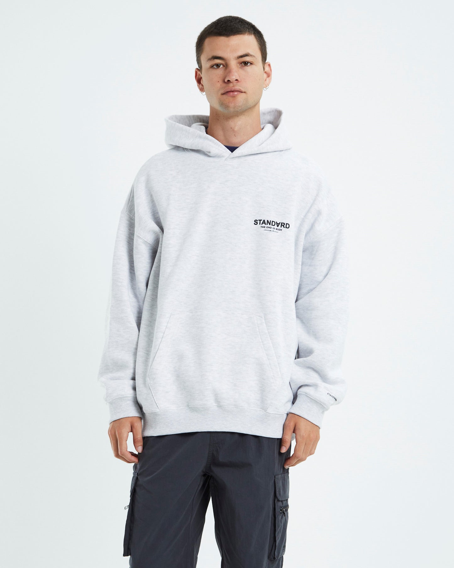 Nigh Hoodie Grey Marle