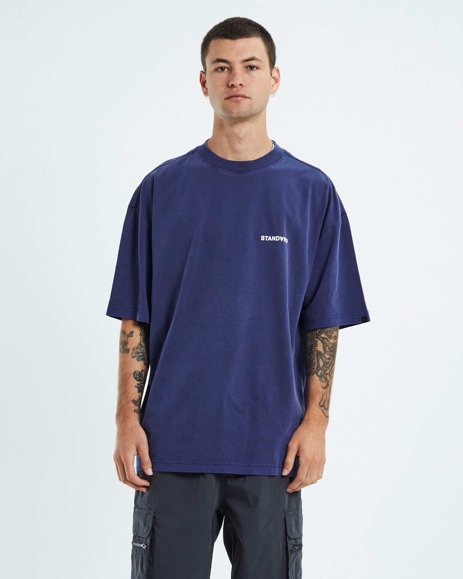 Box Short Sleeve T-Shirt Midnight Blue NAVY